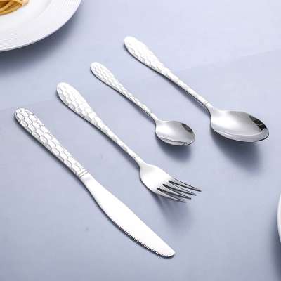 Cutlery manufacturer custom stainless steel knife fork spoon stylish 24pcs cutlery set