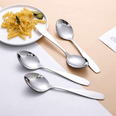 Hot Sale Custom Kitchen Spoons Cutlery Stainless Steel Serving Spoon Set