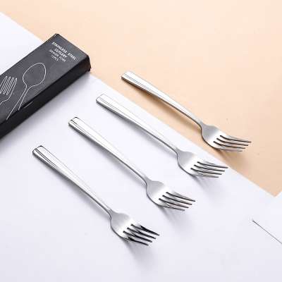 The latest design food grade metal 12pcs flatware sets stainless steel table forks set dinner fork