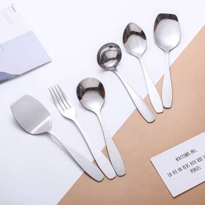 Wholesale Restaurant Hotel Party 3 In 1 Set Kitchenware Serving Fork Stainless Steel Metal Buffet Serving Spoon