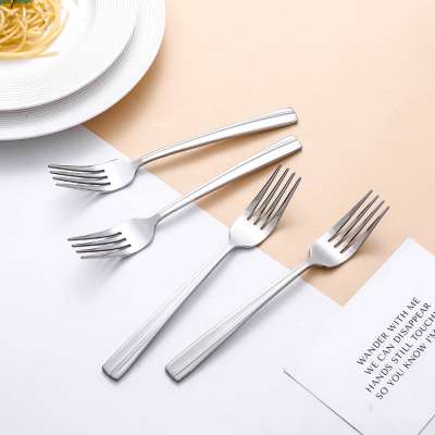 2020 New Design Mirror Polishing Food Serving Fork Set Stainless Steel Fork For Restaurant