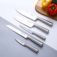 Advanced Design Super Sharp Chef Knife Kitchen Knives 5Pcs Damascus Steel Chef'S Knife Set