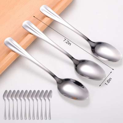 Wholesale Cutlery Custom Stainless Steel Royal Steel Spoon Set Korean Eco Friendly Spoon Tableware Tea Spoon Set